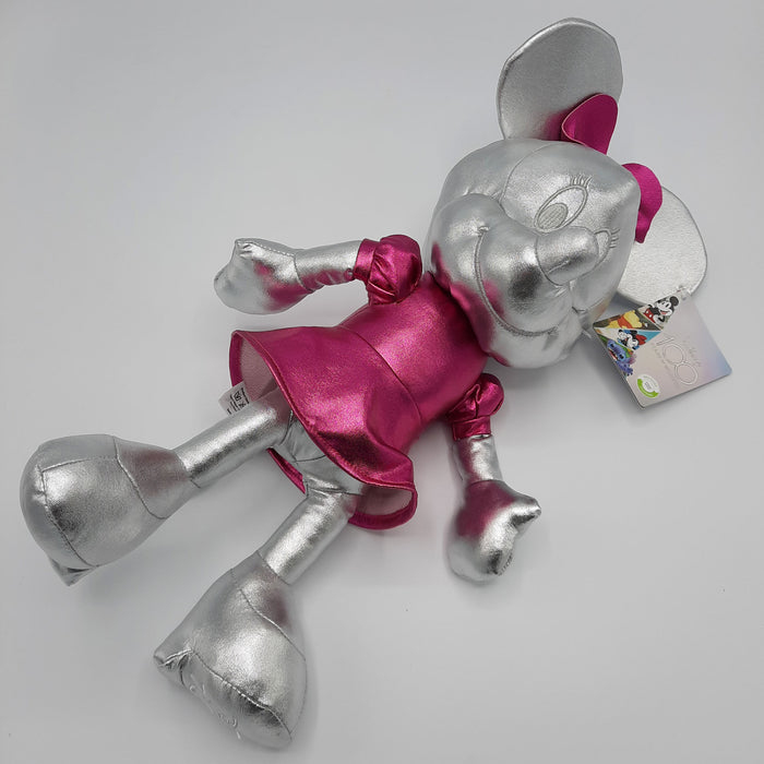 Disney - Minnie Mouse - Stofftier - 100 Jahre - Platinum Silver Mix - Plüsch - 40 cm