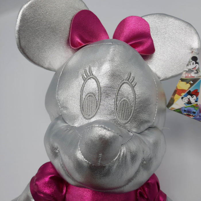 Disney - Minnie Mouse - Stofftier - 100 Jahre - Platinum Silver Mix - Plüsch - 40 cm