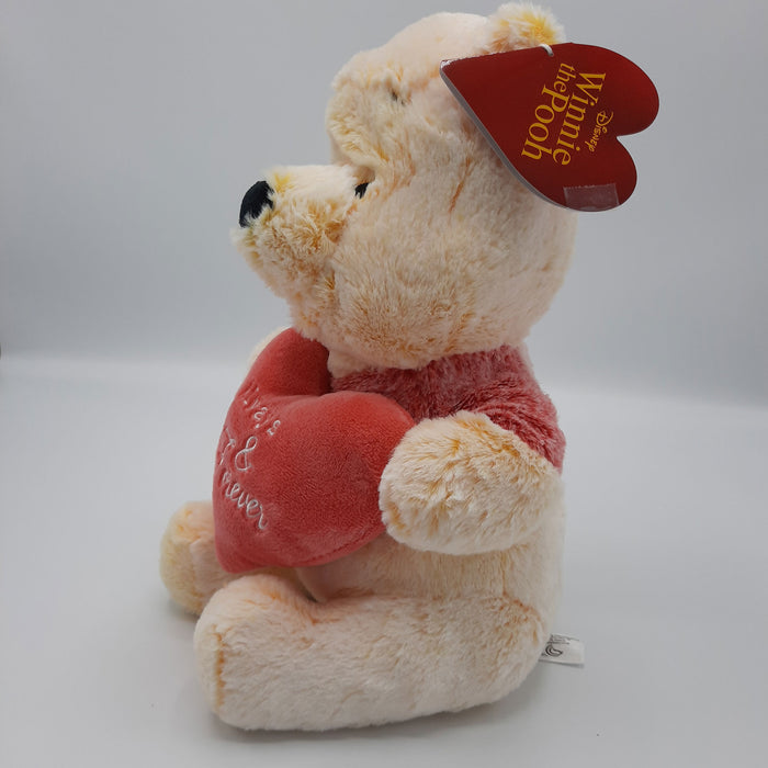 Disney Winnie The Pooh / Winnie De Poeh - Beer met Hart - Pluche Liefdes Knuffel - Teddybeer - Knuffelbeer - 27 cm