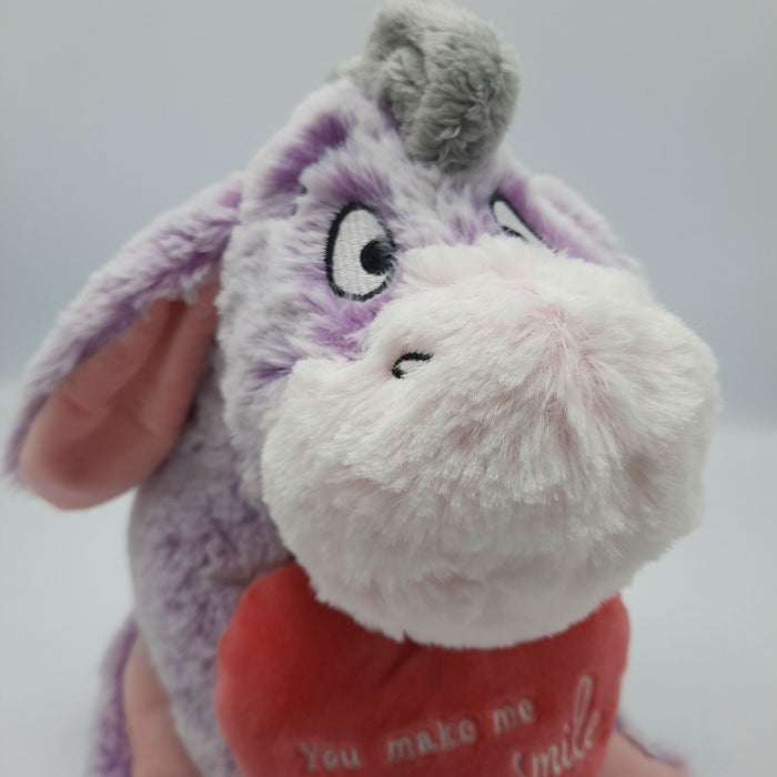 Disney Winnie The Pooh / Winnie De Poeh - Ezel Iejoor met Hart - You make me Smile - Pluche Liefdes Knuffel - 27 cm