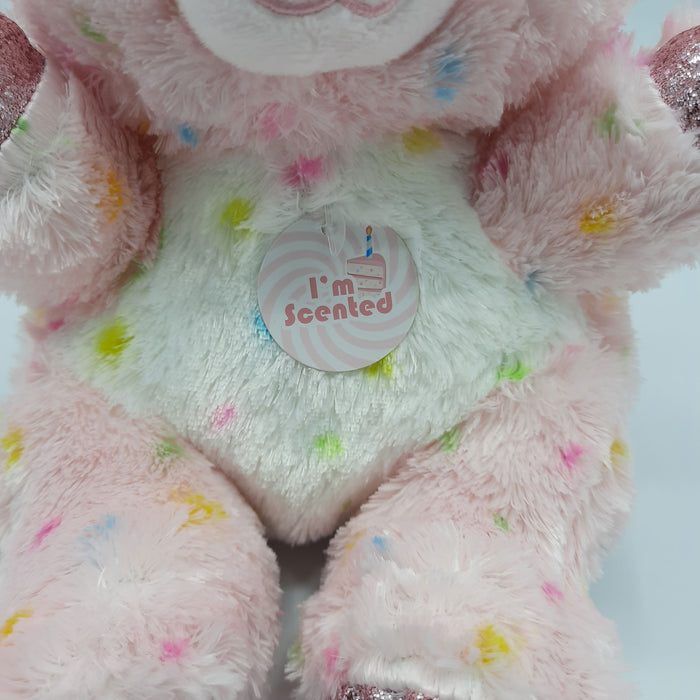 Keel Toys - Animotsu - Birthday Cake Bunny - Knuffel - Met heerlijke zoete geur - 25 cm