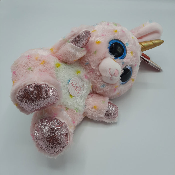Keel Toys - Animotsu - Birthday Cake Bunny - Knuffel - Met heerlijke zoete geur - 25 cm