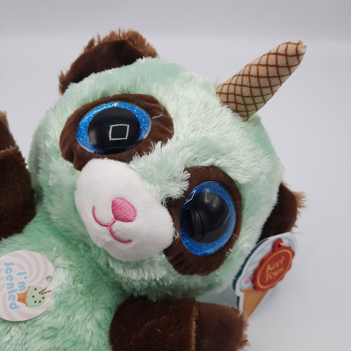 Keel Toys - Animotsu - Mint Choc Chip Panda - Knuffel - Met heerlijke zoete chocolade mint geur - 25 cm