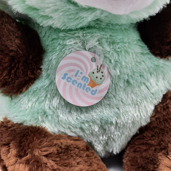 Keel Toys - Animotsu - Mint Choc Chip Panda - Knuffel - Met heerlijke zoete chocolade mint geur - 25 cm