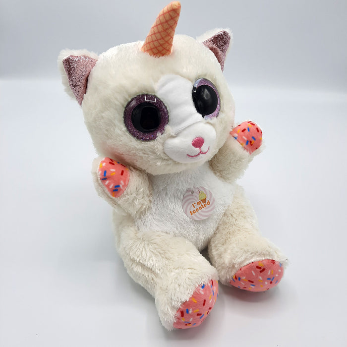 Keel Toys - Animotsu - Vanilla Sprinkle Kitten - Kuscheltier - Mit köstlich süßem Vanilleduft - 25 cm