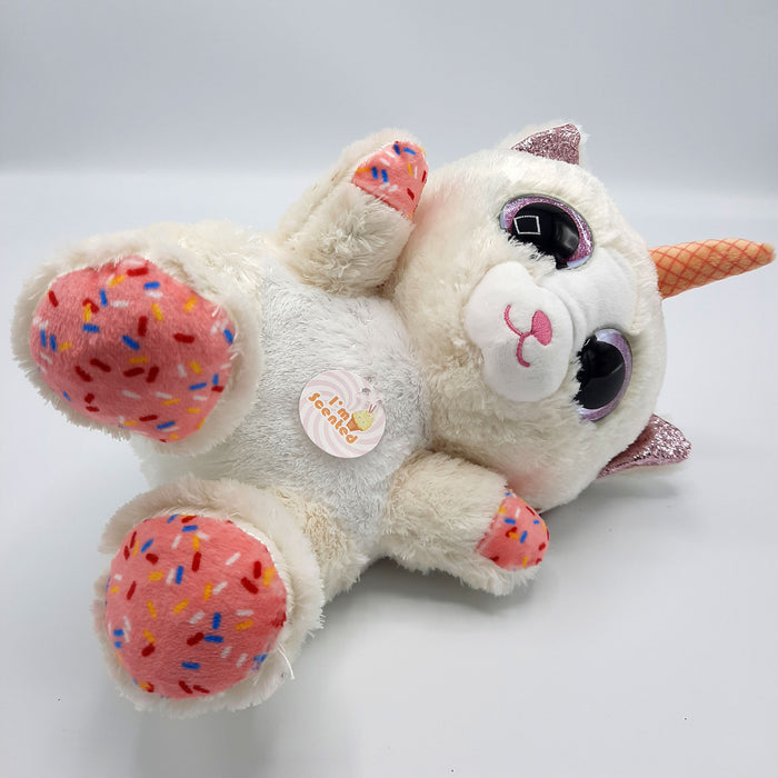 Keel Toys - Animotsu - Vanilla Sprinkle Kitten - Kuscheltier - Mit köstlich süßem Vanilleduft - 25 cm