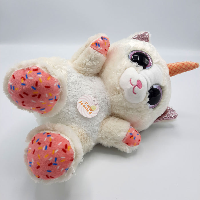 Keel Toys - Animotsu - Vanilla Sprinkle Kitten - Knuffel - Met heerlijke zoete vanille geur - 25 cm