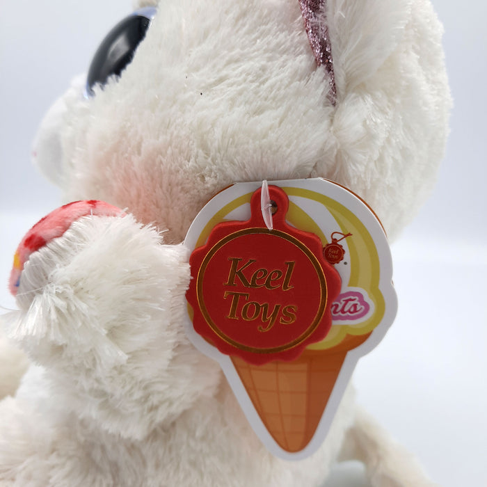 Keel Toys - Animotsu - Vanilla Sprinkle Kitten - Kuscheltier - Mit köstlich süßem Vanilleduft - 25 cm