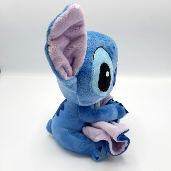 Lilo & Stitch - Stitch - Knuffel met Knuffeldoekje - Disney - Pluche - 23 cm