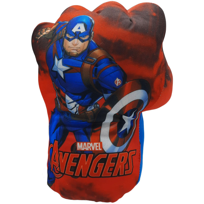 Marvel Avengers - Captain America - Edition 2023 - Plüschhandschuh - Kuscheltier - Spielzeug - 24 cm