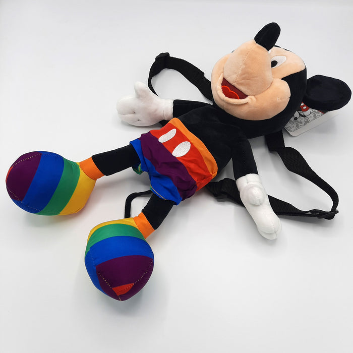 Mickey Mouse - Rugtas - Rugzak - Disney Knuffel - Casual - Rainbow Color (18 x 16 x 40 cm)