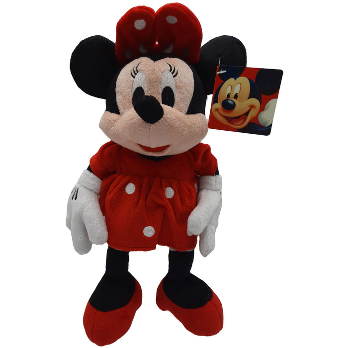 Disney - Mickey Mouse - Knuffel Voordeelset - Mickey & Minnie - Koord met Zuignap - 30 cm