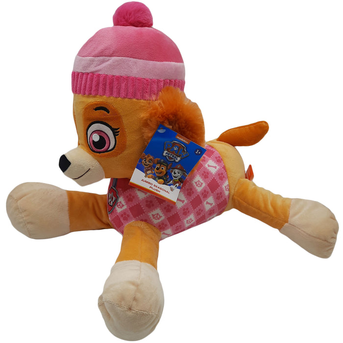 PAW Patrol – Kuscheltier - Kuschelhund – Skye – Rautenmuster – Plüsch – Nickelodeon – XXL 48 cm