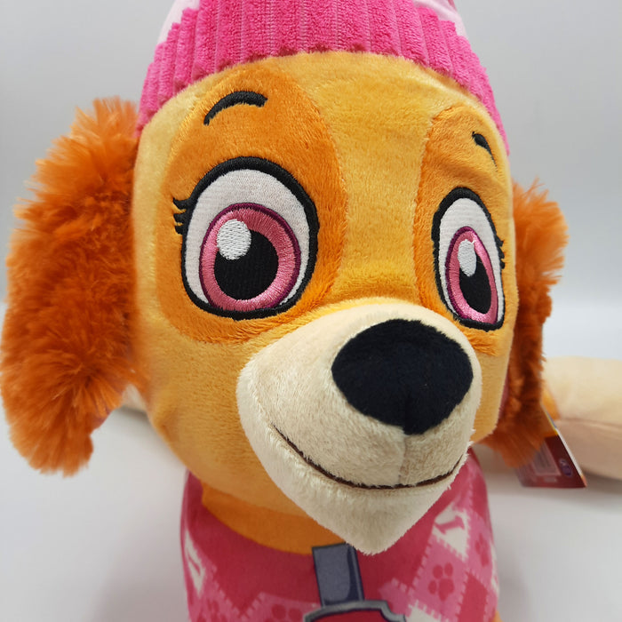 PAW Patrol - Knuffel - Skye - Ruiten print - Pluche Hond - Extra grote Knuffel - XXL 48 cm