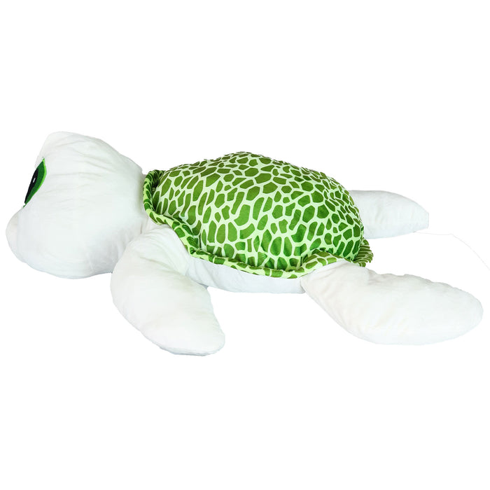 Schildpad - Knuffel - Grote Knuffelbeer - XXL - Wit - Pluche - Teddybeer - 93 cm