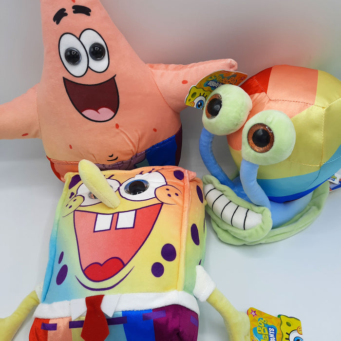 SpongeBob Schwammkopf – Regenbogen Kuscheltier – Play by Play – Plüsch – 30 cm