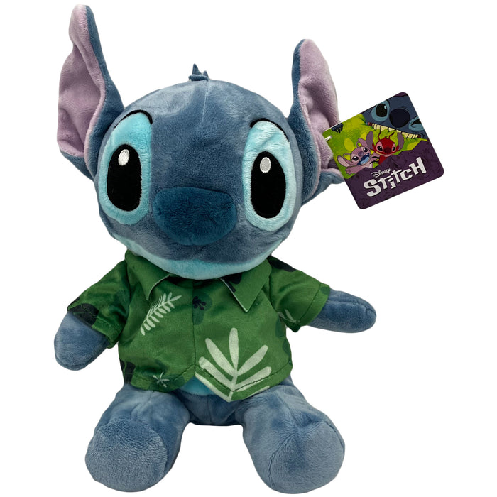 Disney - Lilo en Stitch - Knuffel - Hawaii  Overhemd - Groen - 30 cm