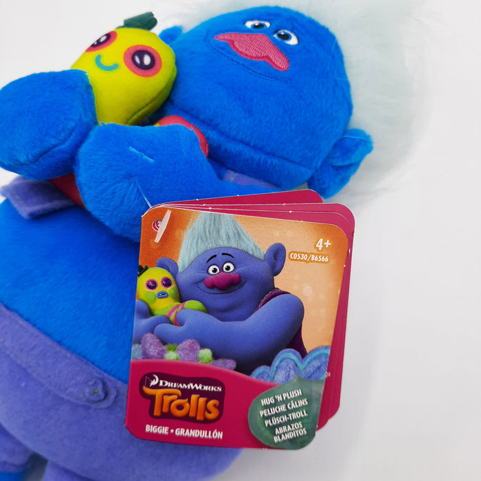 Trolls - Biggie - Pluche Knuffel - Speelgoed Poppetjes (30 cm)