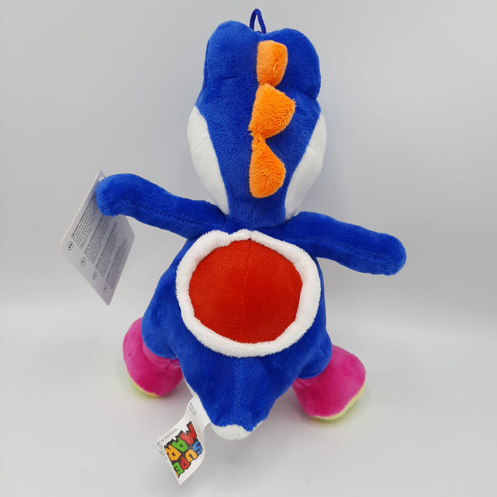 Yoshi Blauw - Super Mario - Knuffel - Pluche - 28 cm