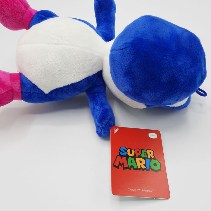 Yoshi Blauw - Super Mario - Knuffel - Pluche - 28 cm